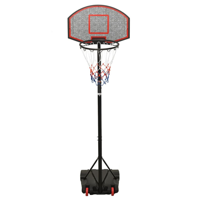 Basketbalstandaard 216-250 cm polyethyleen zwart