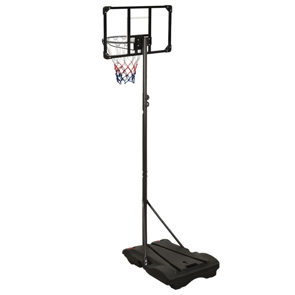 Basketbalstandaard 216-250 cm polycarbonaat transparant