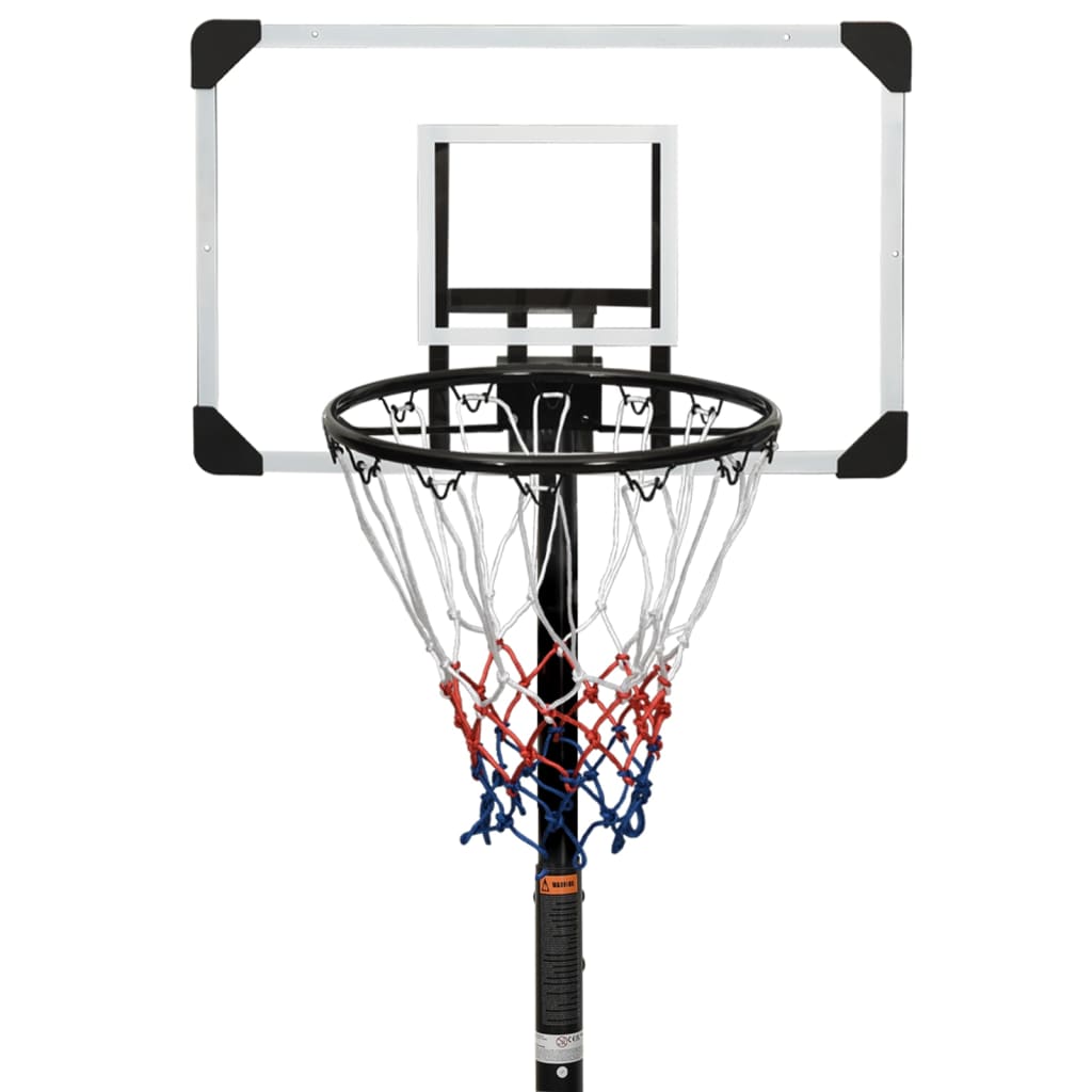 Basketbalstandaard 216-250 cm polycarbonaat transparant