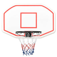 Basketbalbord 109x71x3 cm polyetheen wit