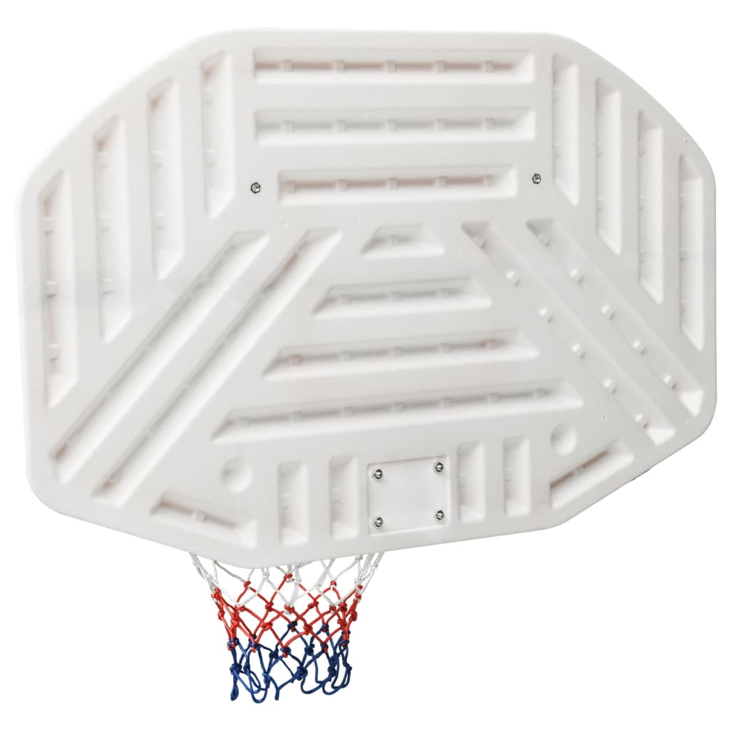 Basketbalbord 109x71x3 cm polyetheen wit