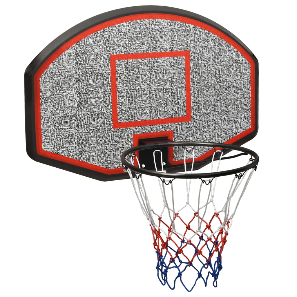 Basketbalbord 90x60x2 cm polyetheen zwart