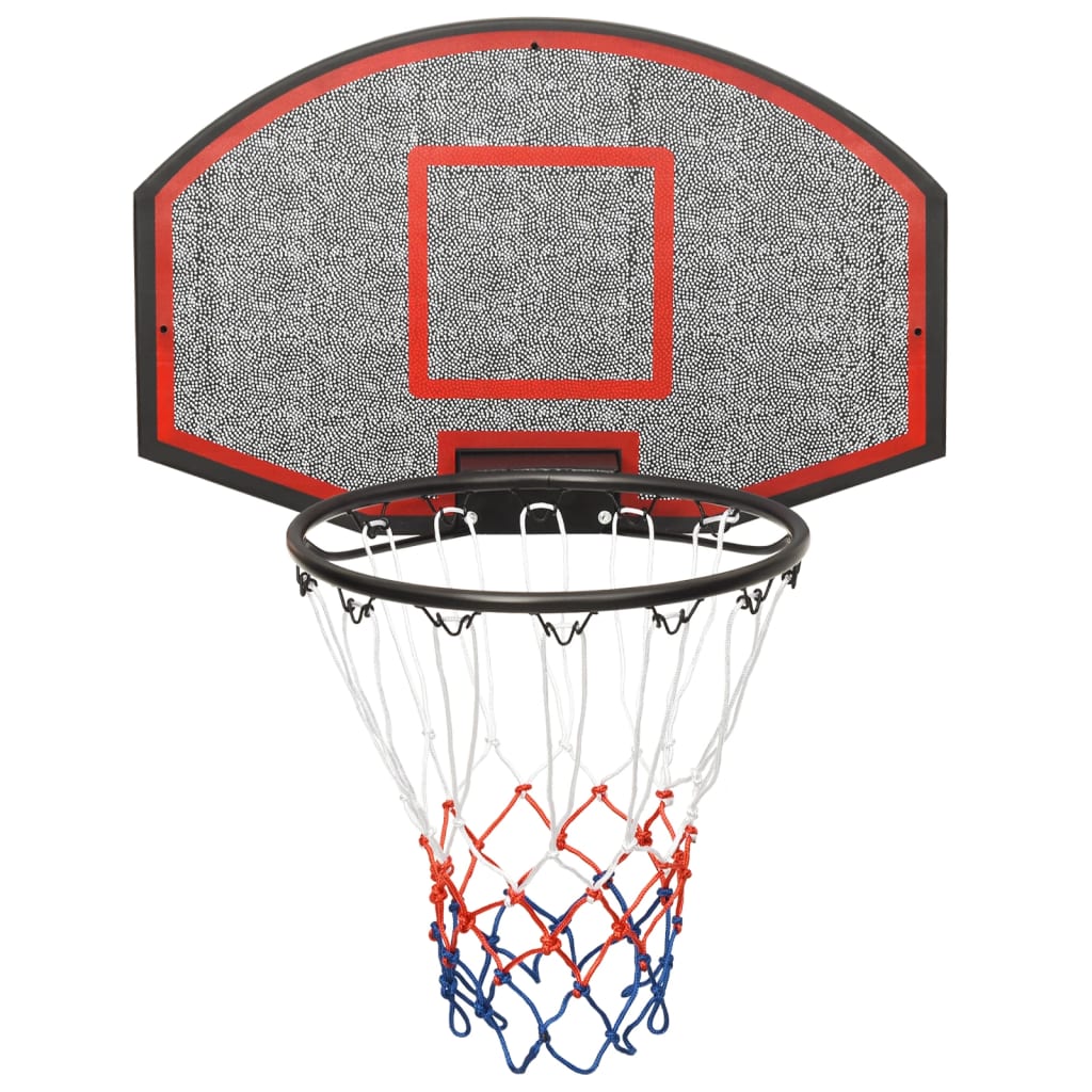 Basketbalbord 71x45x2 cm polyetheen zwart