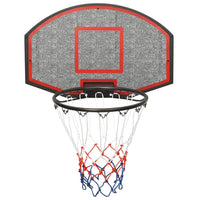 Basketbalbord 71x45x2 cm polyetheen zwart