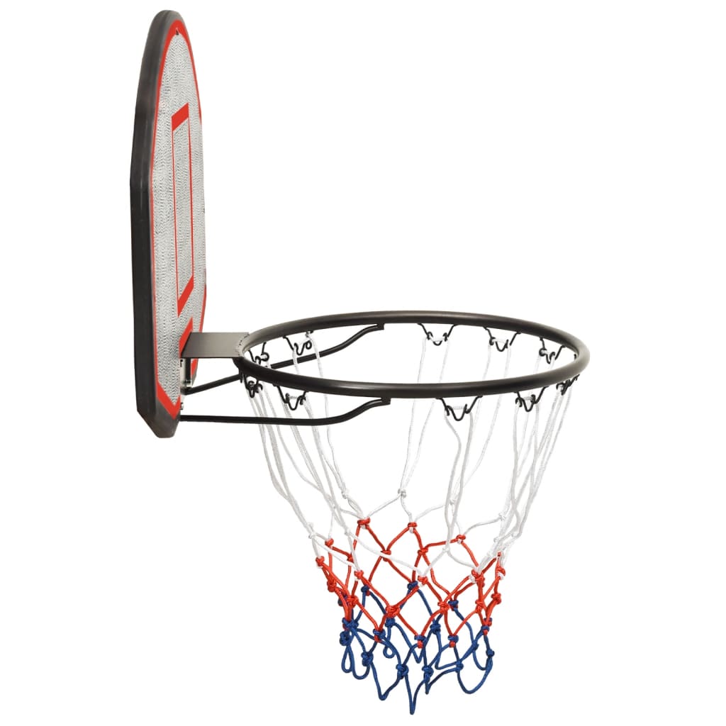 Basketbalbord 71x45x2 cm polyetheen zwart