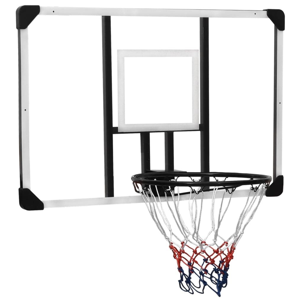 Basketbalbord 106x69x3 cm polycarbonaat transparant