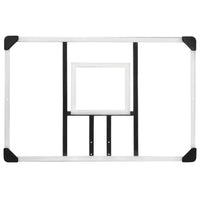 Basketbalbord 106x69x3 cm polycarbonaat transparant