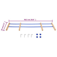 Rugleuning voor slee multiplex blauw