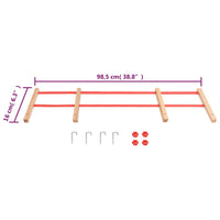 Rugleuning voor slee multiplex rood