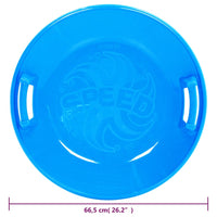 Slee rond 66,5 cm PP blauw