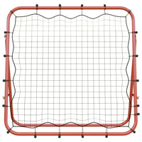 Voetbal kickback rebounder verstelbaar 96x80x96 cm staal en PE