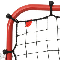 Voetbal kickback rebounder verstelbaar 96x80x96 cm staal en PE