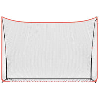 Golftrainingsnet 305x91x213 cm polyester zwart en rood