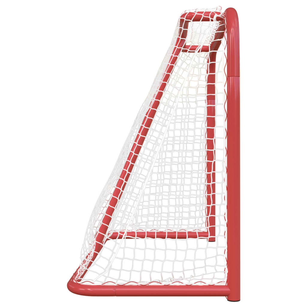 Hockey goal 183x71x122 cm polyester red and white