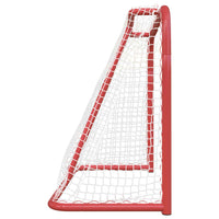 Hockey goal 183x71x122 cm polyester red and white