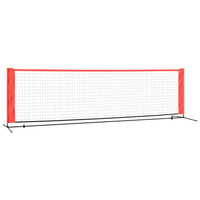 Tennisnet 300x100x87 cm polyester zwart en rood