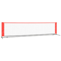 Tennisnet 400x100x87 cm polyester zwart en rood