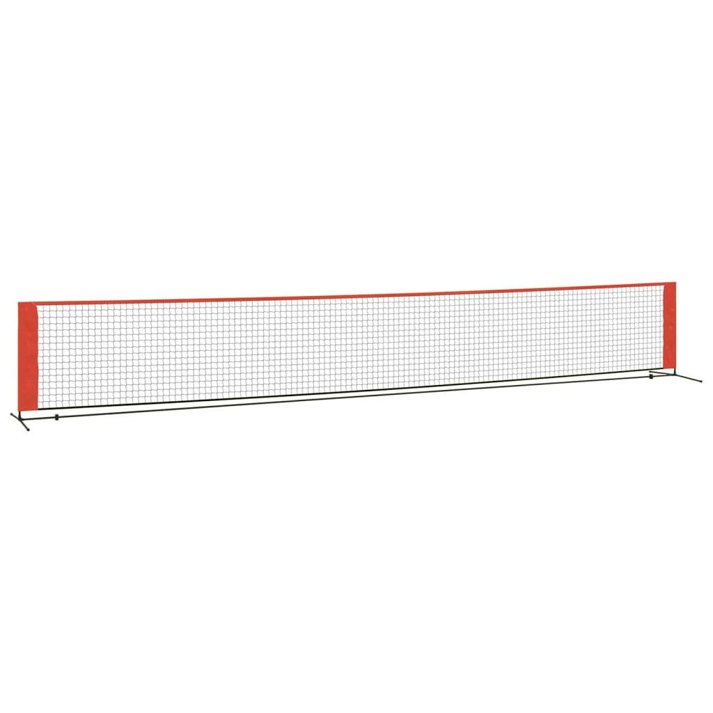 Tennisnet 600x100x87 cm polyester zwart en rood