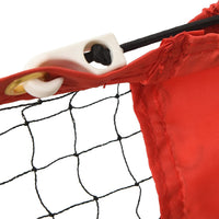 Tennisnet 600x100x87 cm polyester zwart en rood