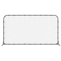 Voetbal rebounder 366x90x183 cm HDPE zwart