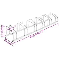 Fietsenrek voor 6 fietsen gegalvaniseerd staal