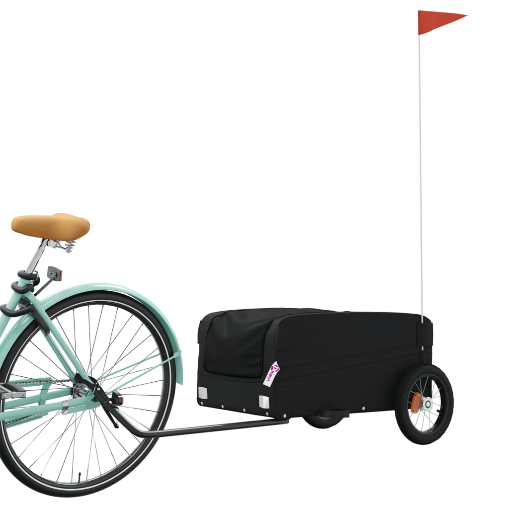 Fietstrailer 30 kg ijzer zwart