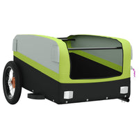 Fietstrailer 30 kg ijzer zwart en groen