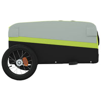 Fietstrailer 30 kg ijzer zwart en groen