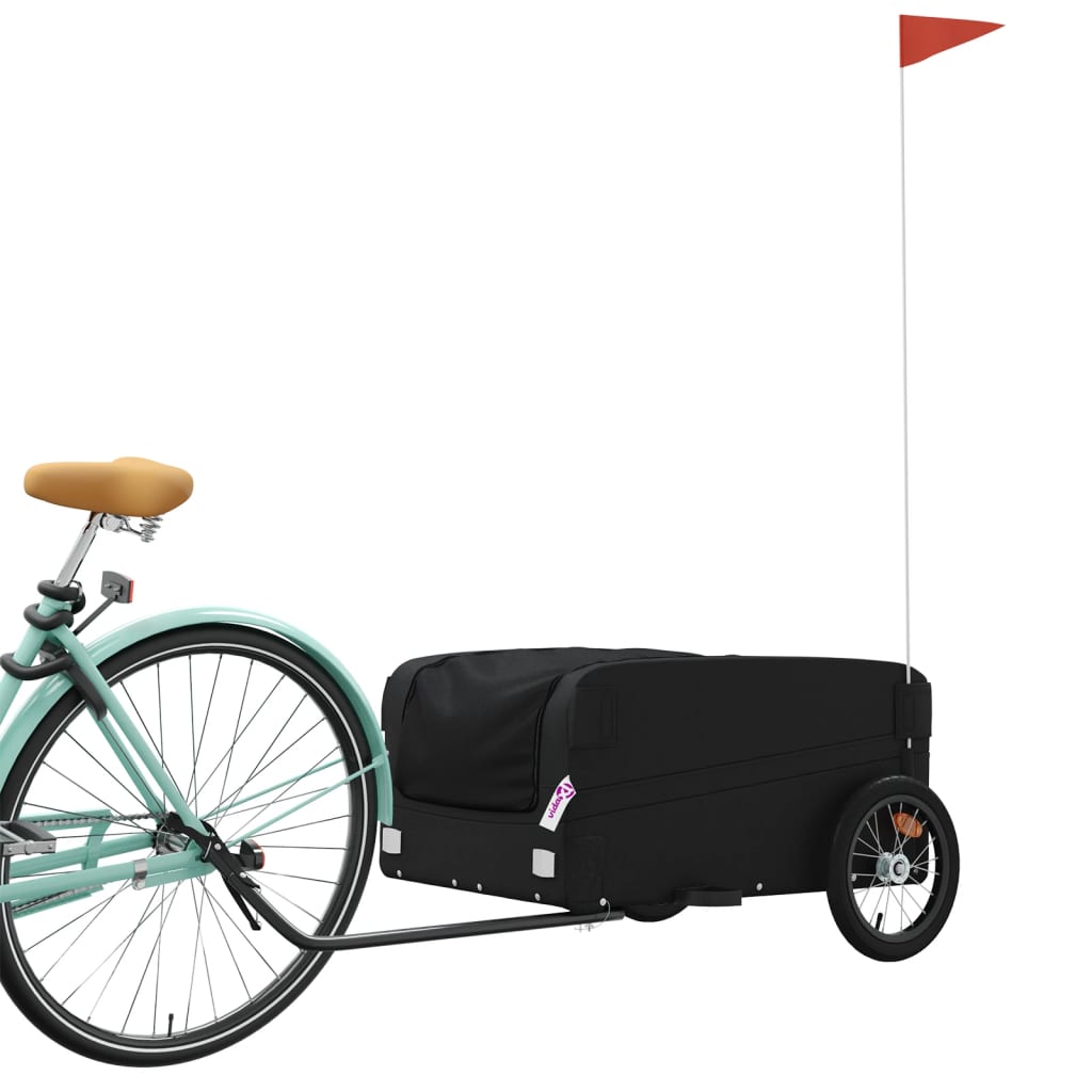 Fietstrailer 45 kg ijzer zwart