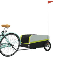 Fietstrailer 45 kg ijzer zwart en groen