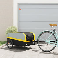 Fietstrailer 45 kg ijzer zwart en geel