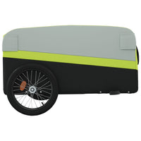 Fietstrailer 45 kg ijzer zwart en groen