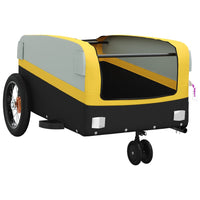 Fietstrailer 30 kg ijzer zwart en geel