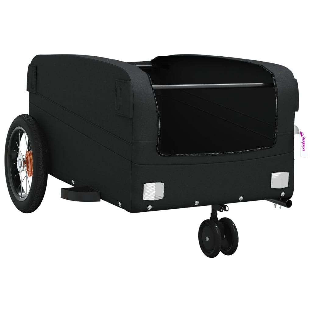 Fietstrailer 30 kg ijzer zwart