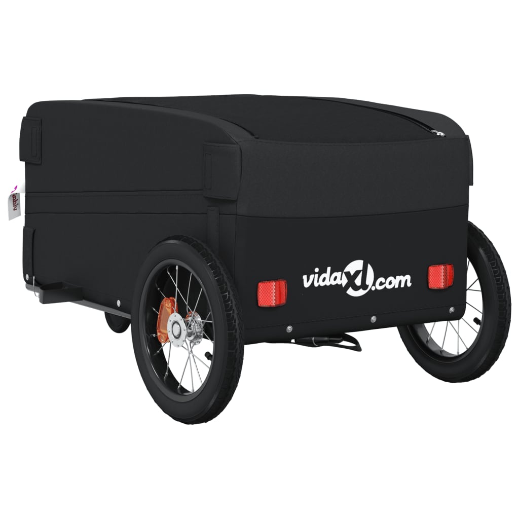 Fietstrailer 30 kg ijzer zwart