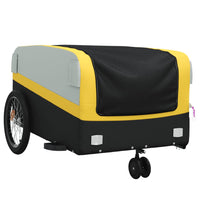 Fietstrailer 45 kg ijzer zwart en geel