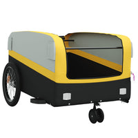 Fietstrailer 45 kg ijzer zwart en geel