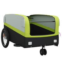 Fietstrailer 45 kg ijzer zwart en groen