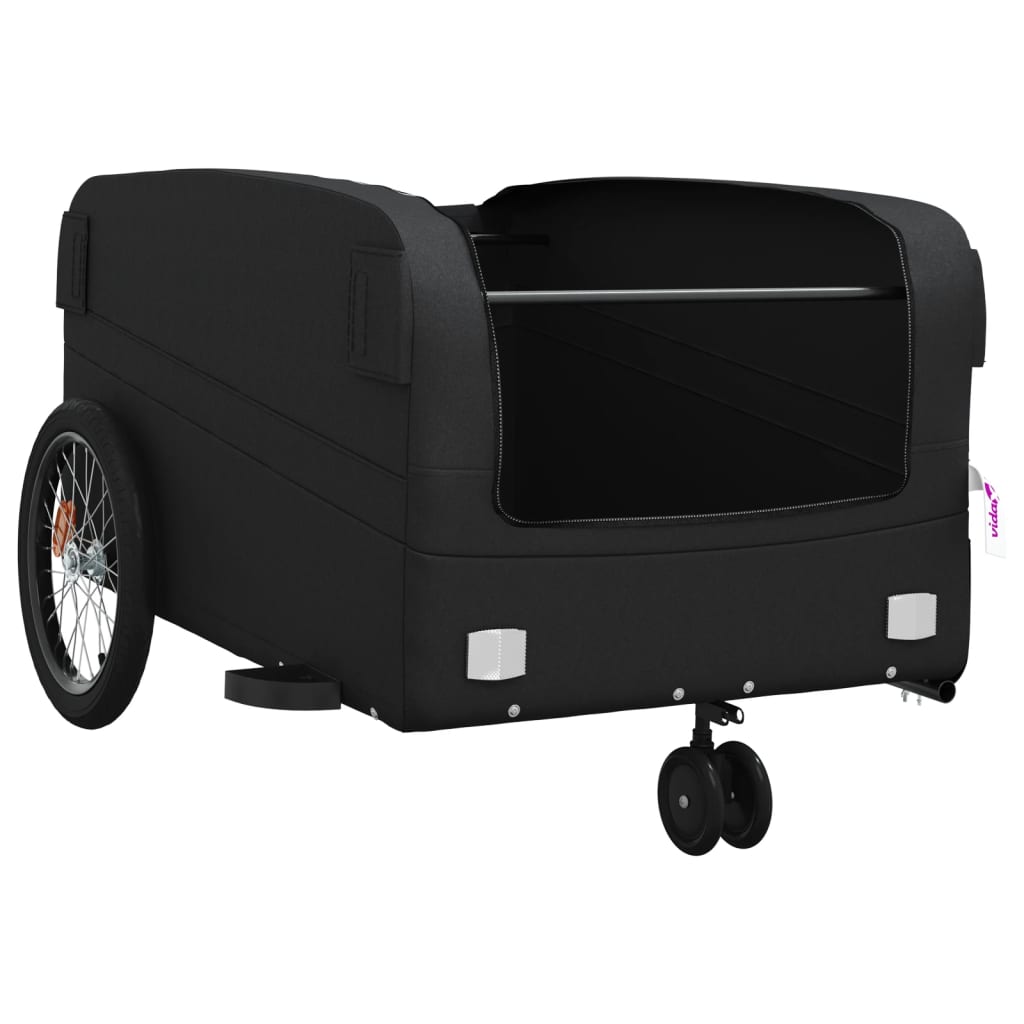 Fietstrailer 45 kg ijzer zwart