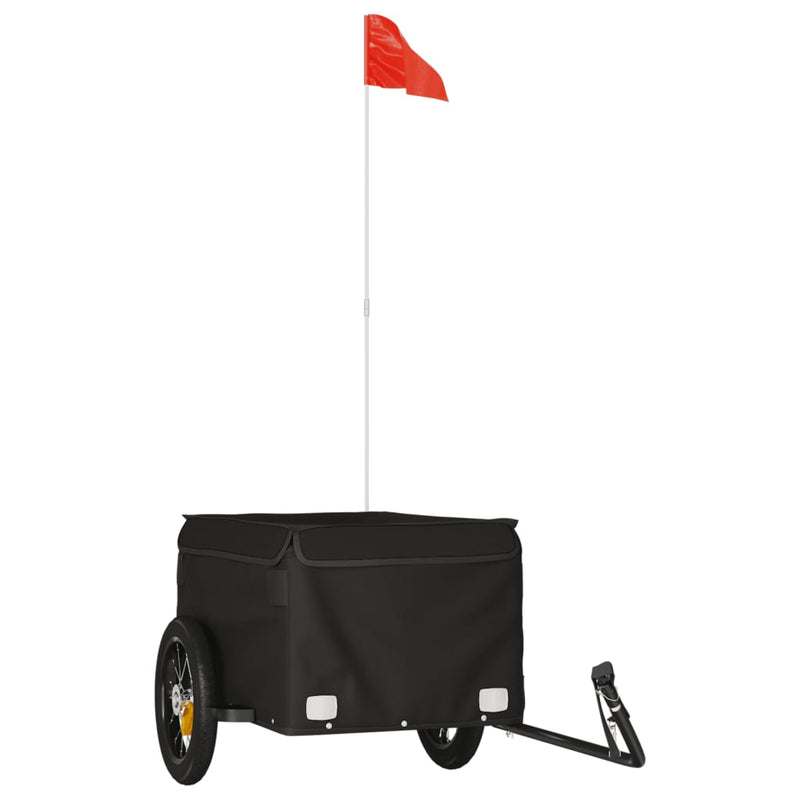 Fietstrailer 30 kg ijzer zwart