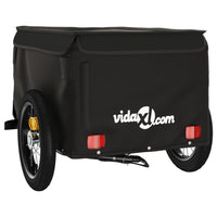 Fietstrailer 30 kg ijzer zwart