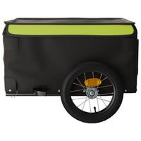 Fietstrailer 30 kg ijzer zwart en groen