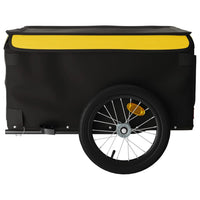 Fietstrailer 45 kg ijzer zwart en geel