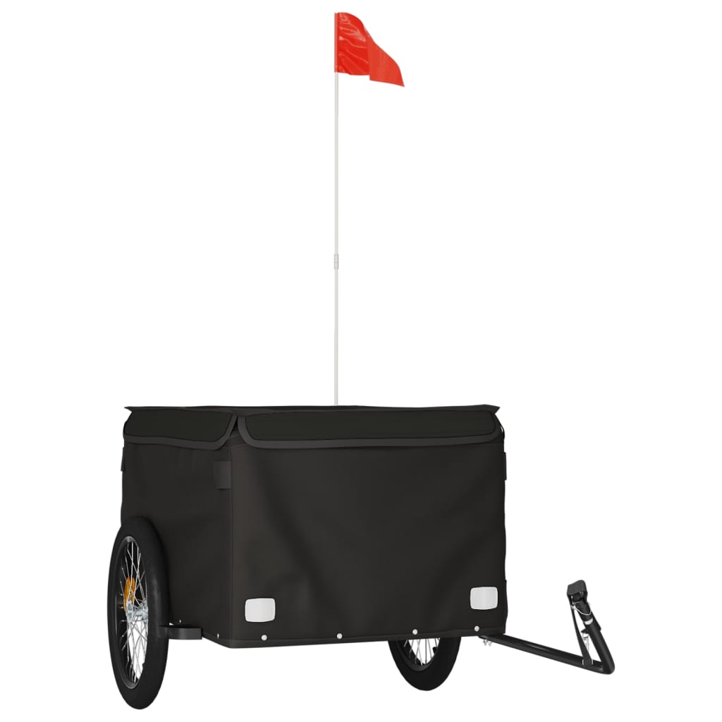 Fietstrailer 45 kg ijzer zwart