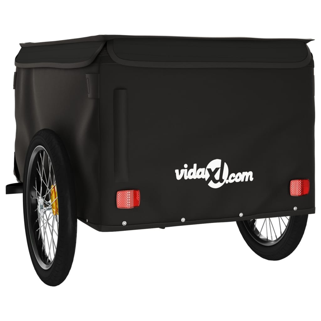 Fietstrailer 45 kg ijzer zwart