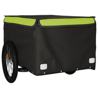 Fietstrailer 45 kg ijzer zwart en groen