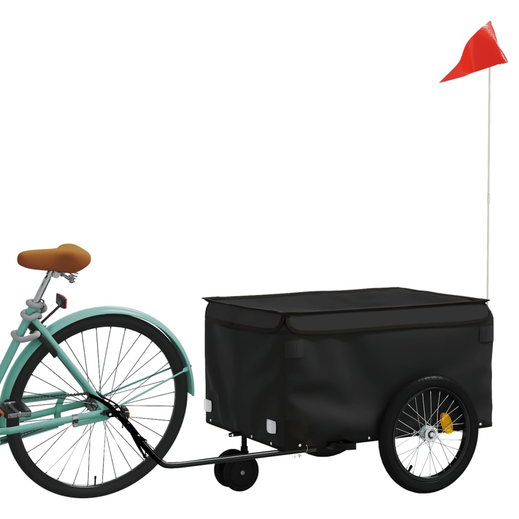 Fietstrailer 30 kg ijzer zwart