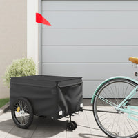 Fietstrailer 30 kg ijzer zwart