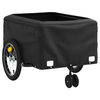 Fietstrailer 45 kg ijzer zwart en blauw