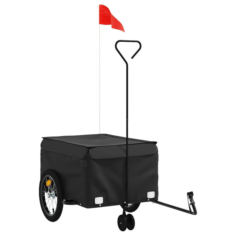 Fietstrailer 45 kg ijzer zwart